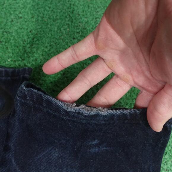 VINTAGE ROUGHRIDER BY CIRCLE T USA MADE WESTERN DENIM JEANS WOMENS 15/16 (30X35 - Picture 9 of 12